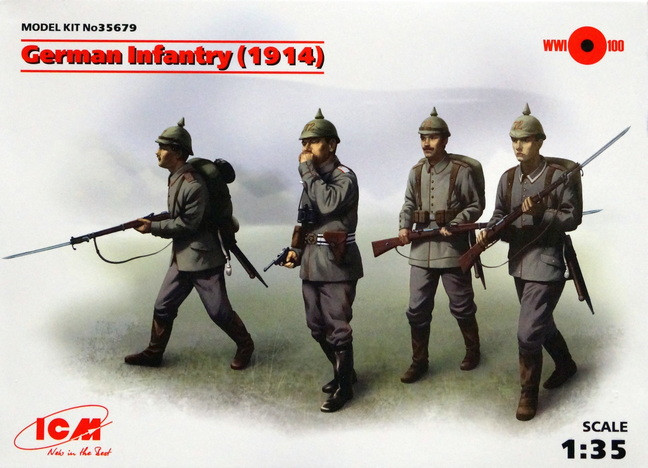 Набор миниатюр "Германская пехота, 1-я МВ"  М 1/35