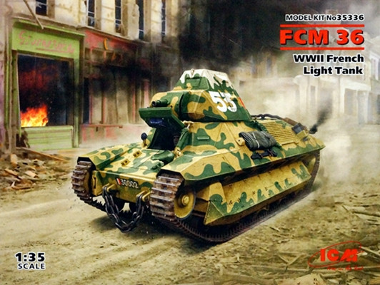 Сборная модель "Французский легкий танк FCM36"   М 1/35