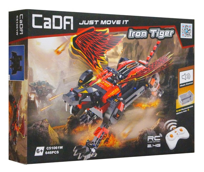 Конструктор CADA "Робот Iron Tiger", 646 дет., на радиоуправлении