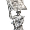Оловянная миниатюра "Старшина Красной Армии с полковым знаменем. 1943-45 гг. СССР"