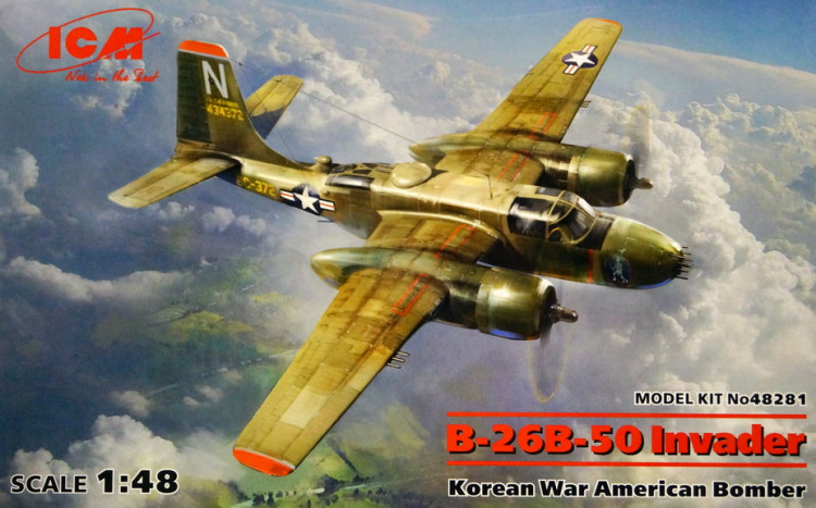 Сборная модель "Американский бомбардировщик B-26B-50 "Invader"   M 1/48