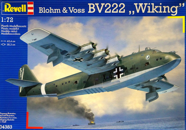 Сборная модель "Немецкий дальний гидросамолёт-разведчик Blohm & Voss BV222"  М 1/72