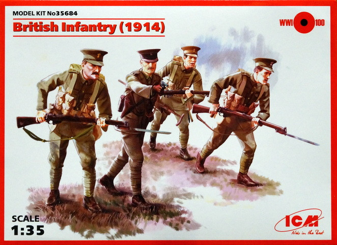 Набор миниатюр "Британская пехота, 1-я МВ"  М 1/35