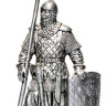 Оловянная миниатюра "Русский пеший воин, 14-15 века"