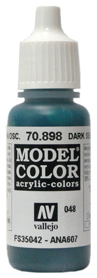70898 Vallejo Краска акриловая "Темный морской синий FS35042; ANA607" / Dark Sea Blue, 17 мл.