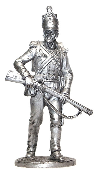 Оловянная миниатюра "Рядовой 95-го стрелкового полка. Великобритания, 1810-1815 годы"