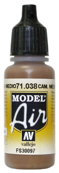71038 Vallejo Model Air Краска "Комуфляжный коричневый средний", FS30097 / Camouflage Medium Brown, 17 мл.