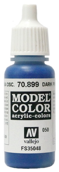 70899 Vallejo Краска акриловая "Прусский синий темный FS35048" / Dark Prussian Blue, 17 мл.