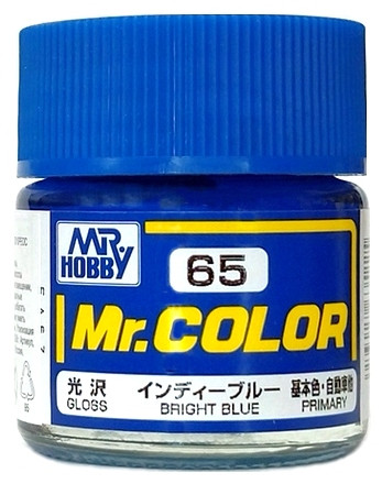 C 65 Mr.Hobby Краска эмалевая глянцевая "Ярко синий" / Bright Blue, 10 мл. C 65 Mr.Hobby Краска эмалевая глянцевая "Ярко синий" / Bright Blue, 10 мл.