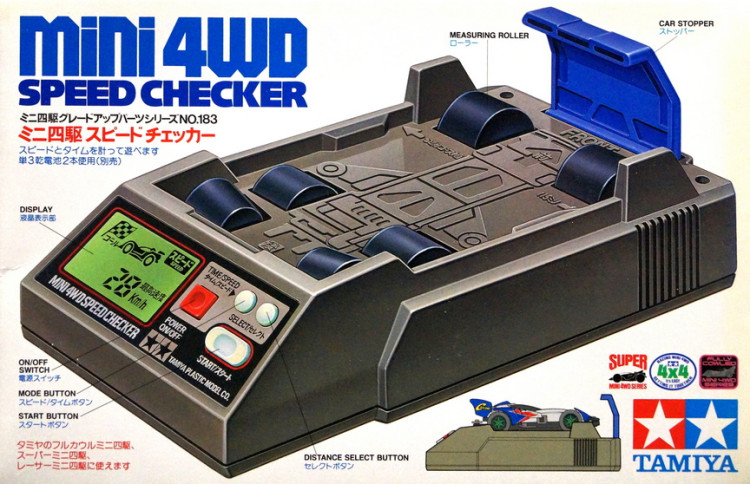 Измеритель скорости машинок Tamiya Mini 4WD.