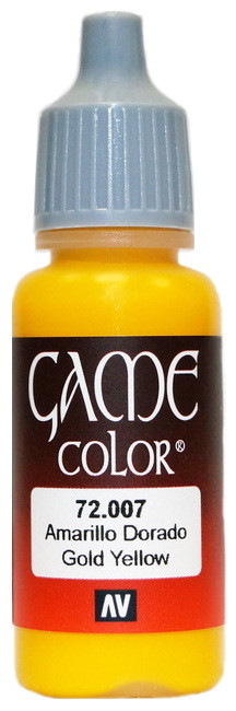 72007 Vallejo Game Color Краска "Золотисто-жёлтый" / Gold Yellow, 17 мл.