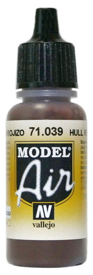 71039 Vallejo Model Air Краска "Корабельный красный"/ Hull Red, 17 мл.