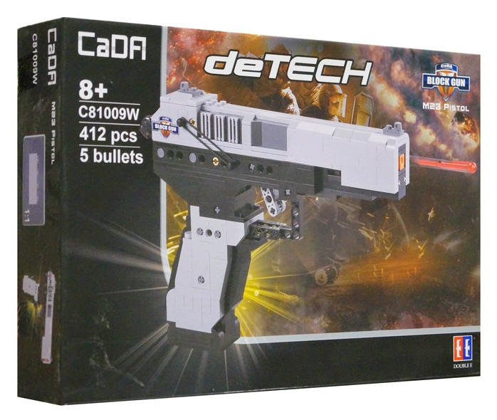 Конструктор CADA "Пистолет Mk.23", 397 дет.