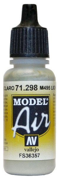 71298 Vallejo Model Air Краска "M495 Светло-серый" / M495 Light Grey , 17 мл.