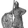 Оловянная миниатюра "Пеший копейщик. Русь, 11-13 века" Оловянная миниатюра "Пеший копейщик. Русь, 11-13 века"