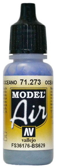 71273 Vallejo Model Air Краска "Океанский серый", FS36176, BS629 / Ocean Grey, 17 мл.