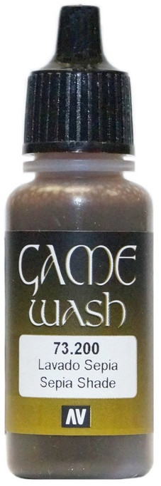 73200 Vallejo Game Color Wash Смывка "Сепия" / Sepia Wash, 17 мл.