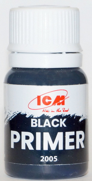Грунтовка акриловая, цвет Черный (Black), 12 мл.