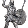 Оловянная миниатюра "Викинг с топором и копьем, 9-10 века"