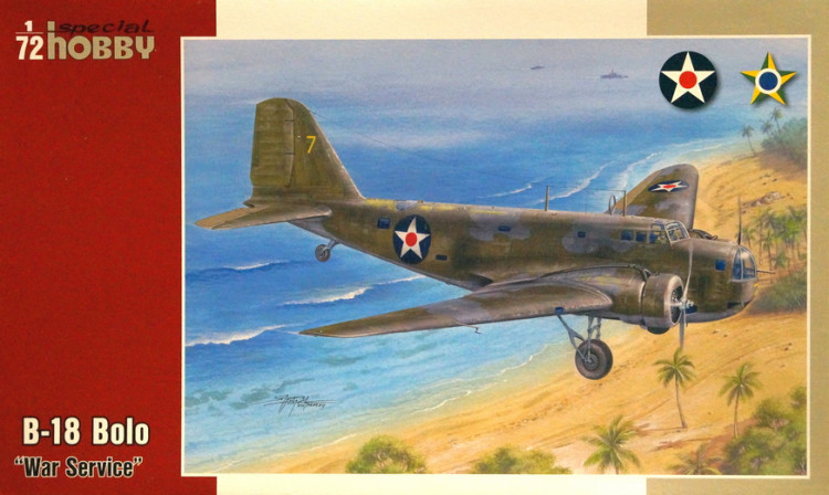 Сборная модель "Бомбардировщик B-18 "Bolo" (WWII Service)  М 1/72