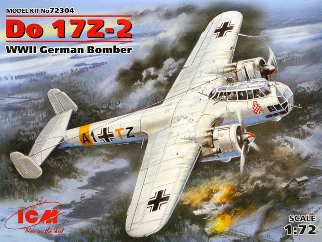 Сборная модель "Немецкий бомбардировщик Do 17Z-2"  М 1/72